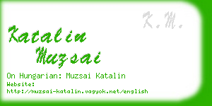 katalin muzsai business card